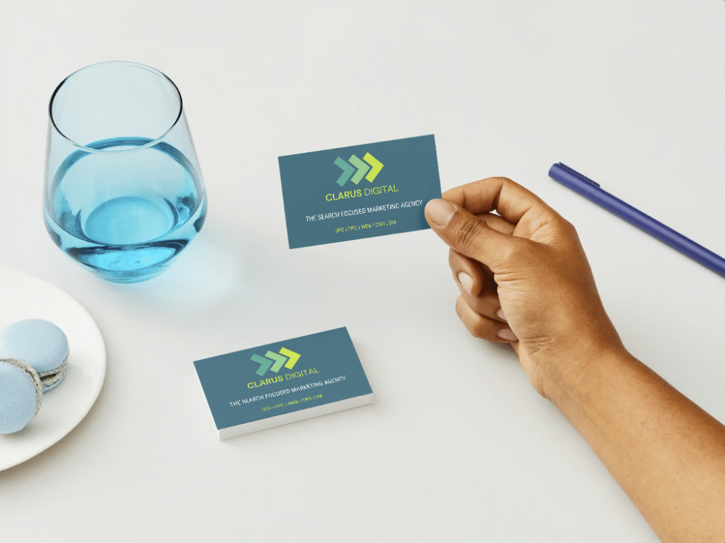 marketing agency business card design examples image